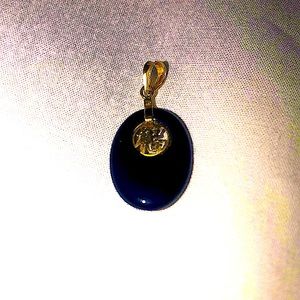 💜Gold and jade pendant💜